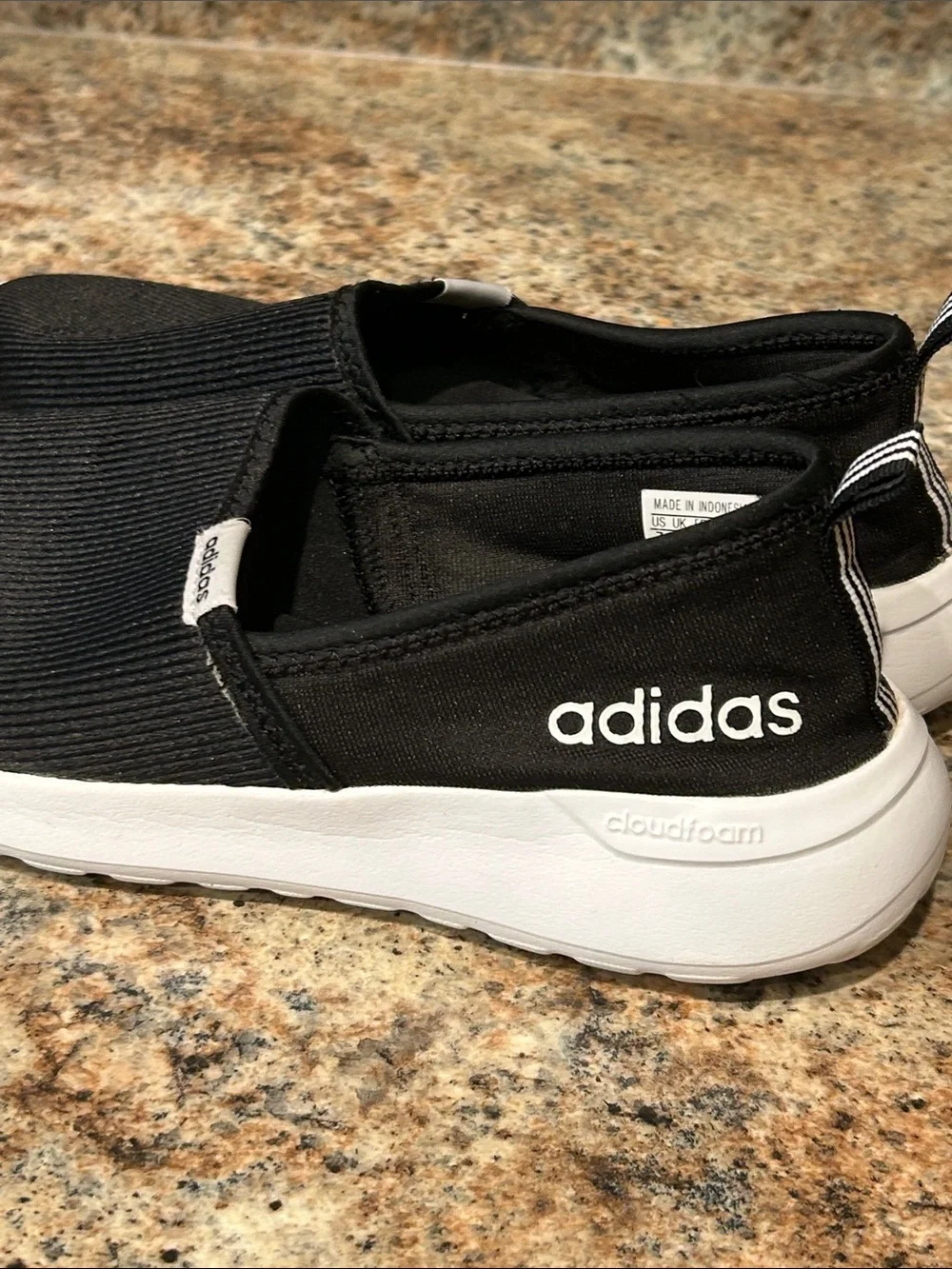 Adidas Women's Cloud foam Lite Racer Slip-On Running Shoes Size 7